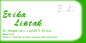 erika liptak business card